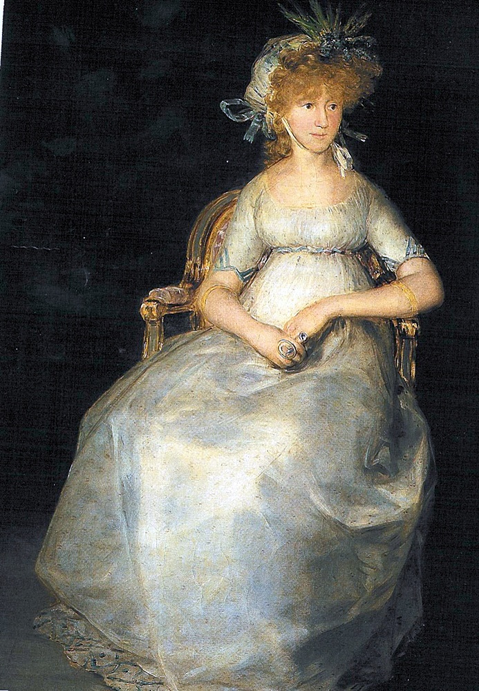 La "velaína Condesa de Chinchón retratada por Goya