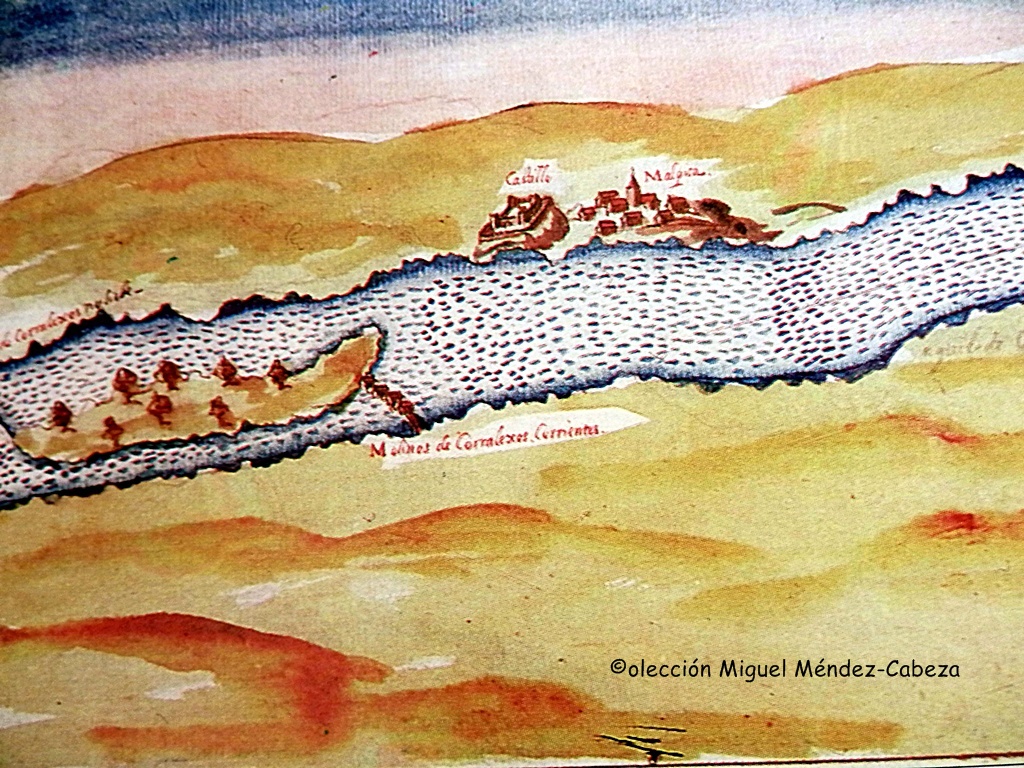 Malpica y los molinos de Corralejo en el plan de navegación de Carduchi